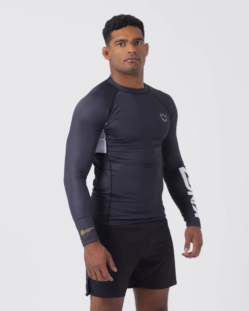 KINGZ Ranked Performance V2 L/S Rashguard-black